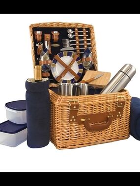 Picnic Time Canterbury Picnic Basket for Two